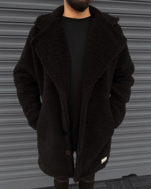 Siyah Kaşe Peluş Kaban KBN-5775