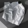 Oversize Keten Beyaz Gömlek Gri Pantolon Takım