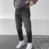Antrasit Eskitmeli Yıkamalı Boyfriend Jean Pantolon