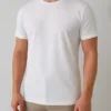 Beyaz Basic Bisiklet Yaka Slim Fit T-Shirt