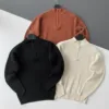3'lü Paket Yarım Fermuarlı Selanik Triko Kazak
