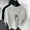 Ekru Glyph Premium Oversize Nakışlı Tişört